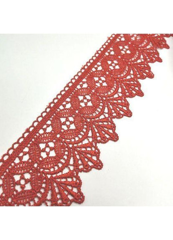 (1 метр) Кружево макраме 6 см цвет - красный (28м-Y10494-8) Plus-plus (352744017)
