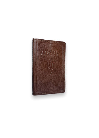 Обкладинка шкіряна для паспорта громадянина України ручна робота розмір 14х9.5х0.5 см коричневий BagWay (285814875)
