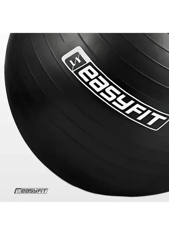 Фитбол BalanceBall 85 см черный (гимнастический мяч для фитнеса, упражнений и тренировок) EasyFit (406997239)