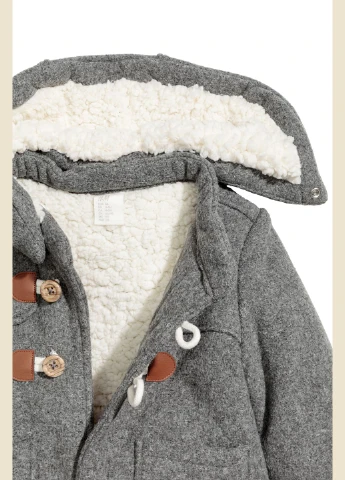 Сіре Пальто демісезон,сірий, H&M