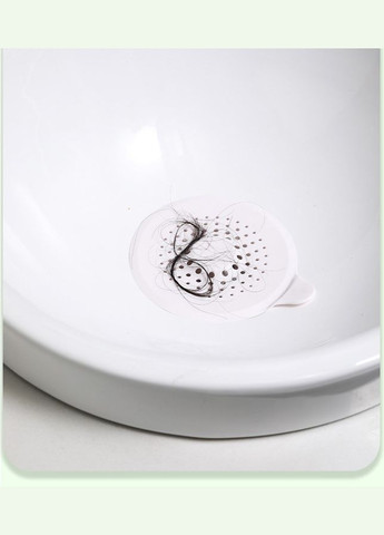 Фильтр для слива душа и ванны круглой форми для улавливания волос и мусора с креплением на присоске No Brand (324834224)