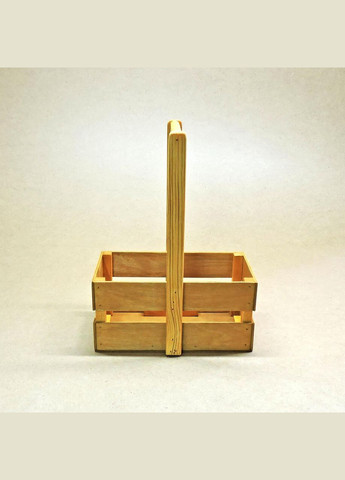 Подарочная корзинка из дерева Шелли 15х26 карри (ПДК-0022203) No Brand (328909767)