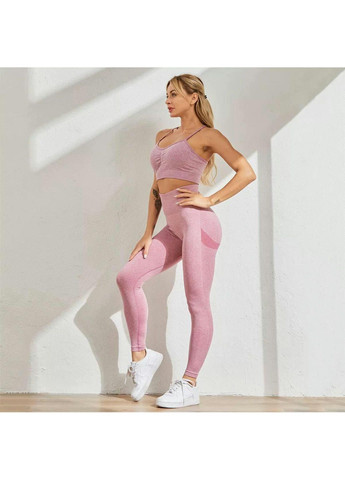 Легінси жіночі спортивні 6191 L рожеві Fashion (294067356)