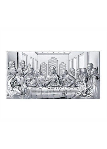 Срібна ікона картина Тайна Вечеря (65 x 32 см) 81237 8L Valenti (337363332)