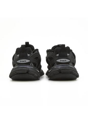 Черные демисезонные кроссовки мужские balenciaga track black баленсиага трек черные No Brand