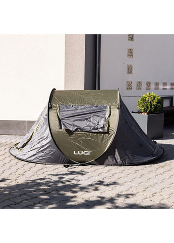 Намет туристичний 245×145×100 (см) кемпінговий для риболовлі 2 х місний Зелений LU-030GR No Brand (369478109)