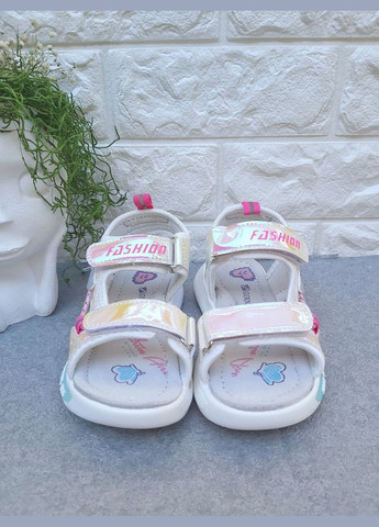 Стильні різнокольорові босоніжки для дівчинки No Brand (329740318)