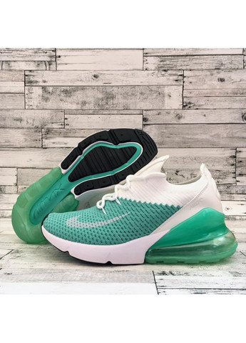 КРОССОВКИ ЖЕНСКИЕ NIKE AIR MAX 270 MINT WHITE НАЙК АИР МАКС 270 No Brand белые демисезоны (368857921)