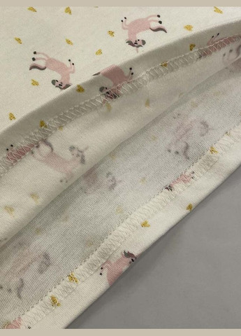 Молочна піжама для дівчинки Фламинго