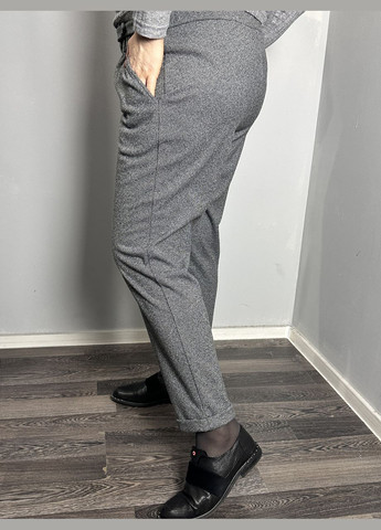 Женские тёплые твидовые брюки чёрного цвета MKJL1090110-1 Modna KAZKA (277159980)