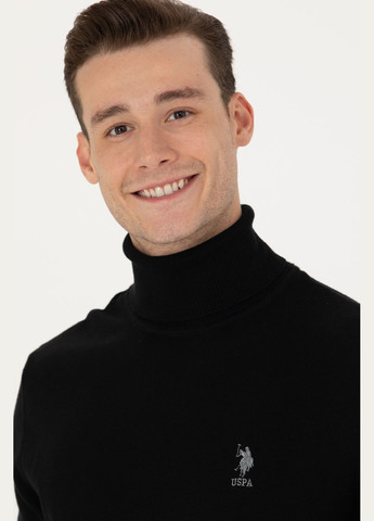 Черный свитер u.s. polo assn. мужской U.S. Polo Assn.