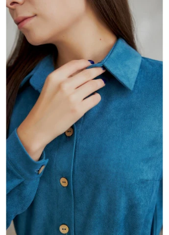 Бірюзова сукня жіноча замш бірюза 50 Estilo однотонна