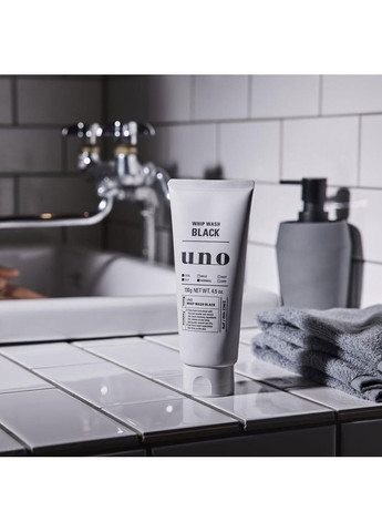 Uno Whip Wash Black себорегулирующая пенка для умывания мужской кожи, 130 г FineToday (369559841)