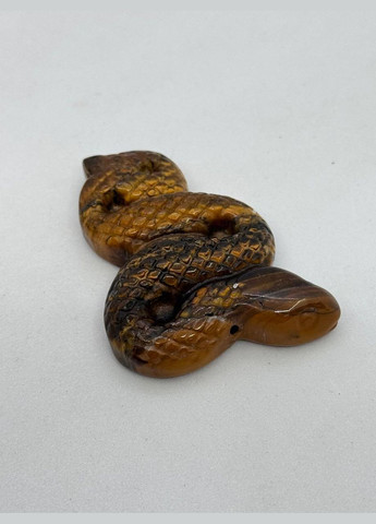 Змія з тигрового ока 50*35*8 мм Коричневий No Brand (337510804)