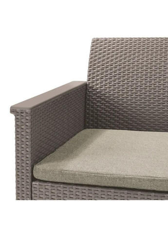 Комплект садових меблів Elodie 2 seater sofa set (Chicago table) 1 диван + 2 крісла + 1 стіл капучино 246157 Keter (317306061)