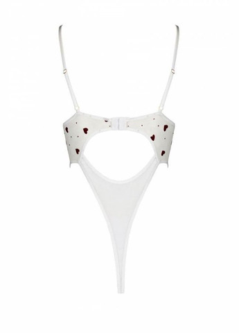Эротический боди с рисунком LOVELIA BODY white L/XL- Passion (297394394)