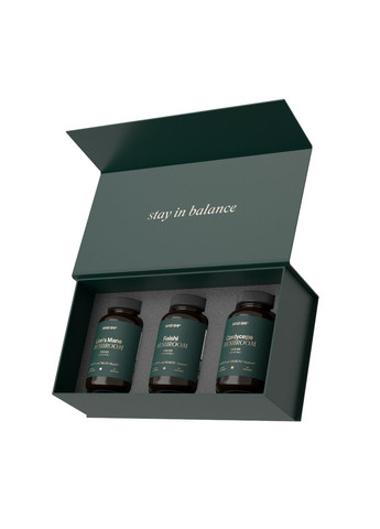 Mushroom Premium Box набір функціональних грибів для мозку та імунітету суперфуди Mind Shi (368989406)