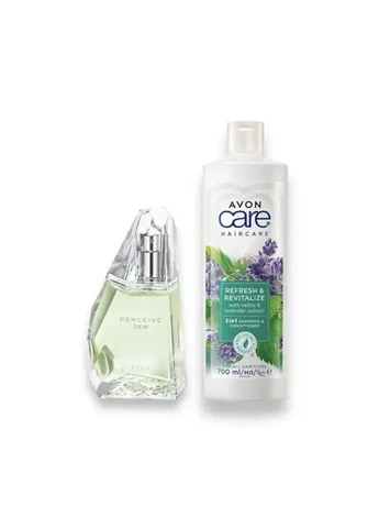 Набор для нее Perceive dew и шампунь «Природная свежесть» по суперцене Avon (395451834)