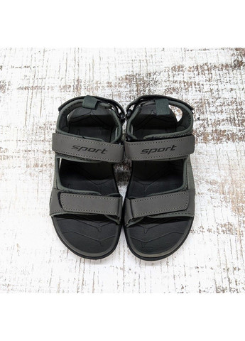 Серые повседневные босоножки детские для мальчика EEBB на липучке