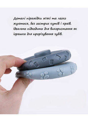 Сенсорные кубики с пирамидкой, набор 2 в 1 No Brand (362571939)