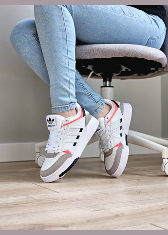 Кроссовки женские и мужские Adidas Drop Step low white | Адидас Дроп Степ белые No Brand белые демисезоны (307397805)