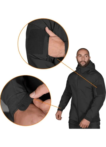 Черная демисезонная куртка talker ofthell Camotec