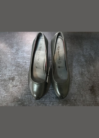 Tamaris Шкіряні туфлі на підборах графітового кольору,, Німеччина сірий з натуральна шкіра, німеччина — демісезон (308359782)