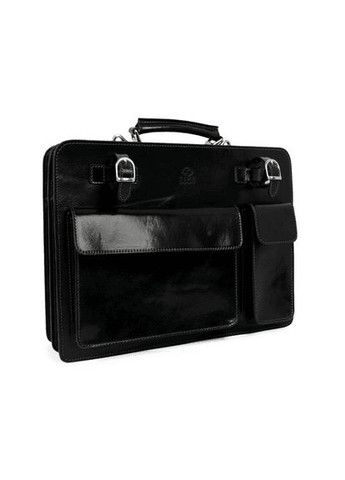 Шкіряний портфель — The Prophet — чорний Time Resistance 5204101 No Brand (298808259)