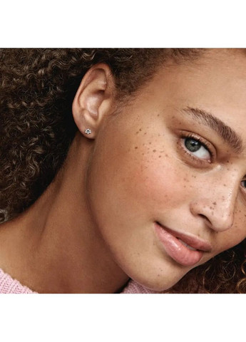 Срібна сережка Пандора "Моя природа" 298387CZ Kabluchka (355348364)