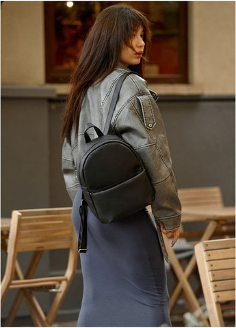 Рюкзак жіночий з екошкіри Este MB Чорний Sambag (301871127)