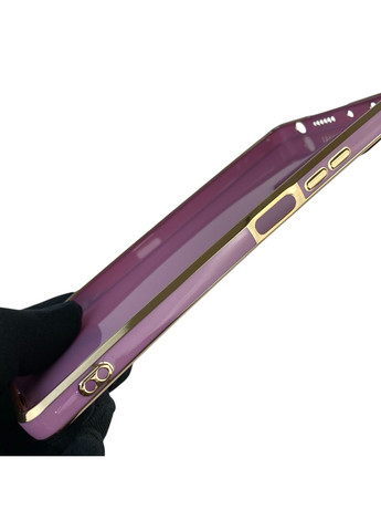 Чехол для Redmi Note 12 Pro 4G с защитой камеры с золотой окантовкой редми нот 12 про черничный gs1 Xiaomi (366231406)