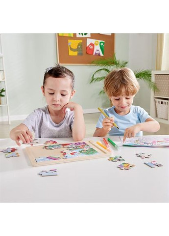 Пазл Єдинороги з розмальовкою, 24 елементи () Hape E1642 (370499066)