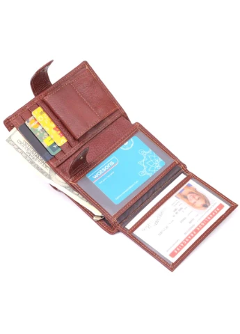 Вертикальний Чоловічий Портмоне З Натуральної Шкіри Seli Vintage (392698464)