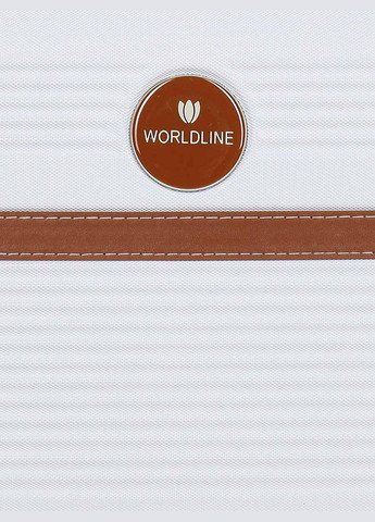 Валіза маленька S ABS-пластик Worldline 629 56×36×22см 38л Біла AIRTEX (297643527)