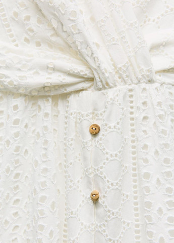 Белое праздничный платье Zara с орнаментом
