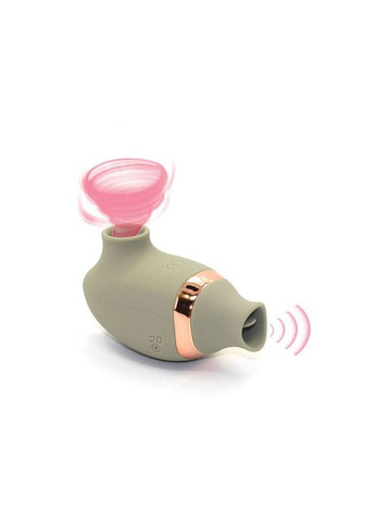 Вакуумний стимулятор клітора з функцією лизання (рухомий язичок) Sweet Em Velvet Lure, зелений USB No Brand (303886036)