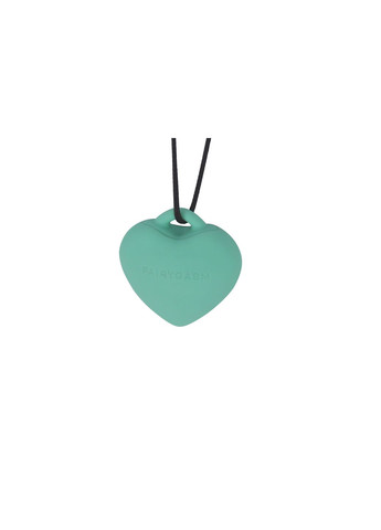 Минивибратор «Сердечко» PleasureStone green, 9 режимов, на шнурке FairyGasm (335387325)