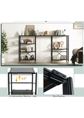 Стеллаж Scooby складной в стиле Loft Costway (361952976)