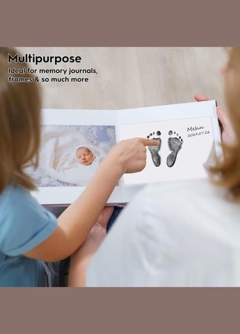 Набір для створення відбитків дитячих ручок та ніжок Чорний No Brand (342099253)