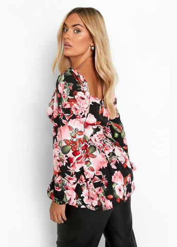 Чёрная блуза Boohoo