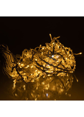 Вулична гірлянда Бахрома 12 м 200 LED жовта для зовнішнього оформлення декор для свята Garlando (370432155)