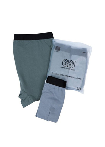 Комплект мужских однотонных трусов на резинке GBI (2 шт) GABBI (369422188)
