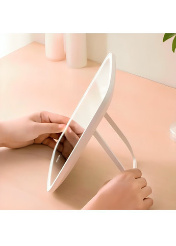 Дзеркало для макіяжу акумуляторне з підсвічуванням регулюванням яскравості кута нахилу 1200 мАг 22×16×3 см (480111-Prob) Біле Unbranded (329486730)