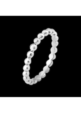 Комплект срібний маленькі Намистинки без камінців сережки пусети та каблучка No Brand (362177108)