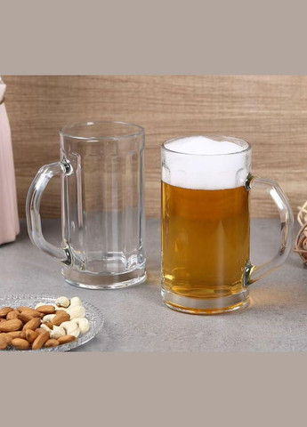 Келих для пива 640 мл Nicol Beer Tankard скло арт. 50802-MCT6X158 Uniglass (284665835)