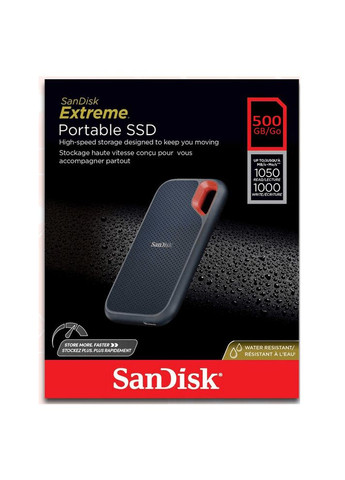 Портативний SSD Extreme E61 V2 500GB USB 3.2 Type-C TLC (SDSSDE61-500G-G25) SanDisk Portable Extreme E61 (372681206)