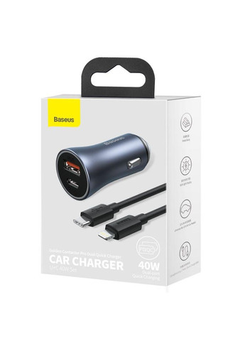 Автомобильное зарядное устройство Golden Contactor Pro + Кабель Type-C Baseus (369653820)