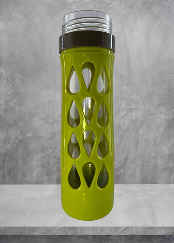 Универсальная современная компактная бутылочка для воды и соков с ручкой для переноски 600мл Зеленая VTech (297669731)