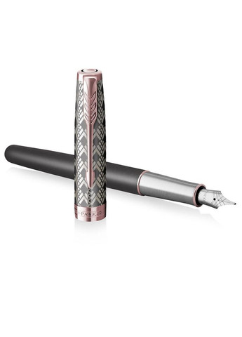 Перьевая ручка SONNET 17 Metal and Grey Lacquer PGT FP18 F Parker (317306328)