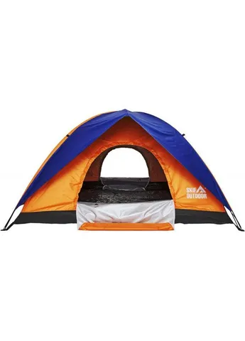 Палатка Outdoor Adventure II, 200x200 см, цвет: orange-blue, водонепроницаемость 500 мм, материал: полиэстер 170T Skif (395596982)